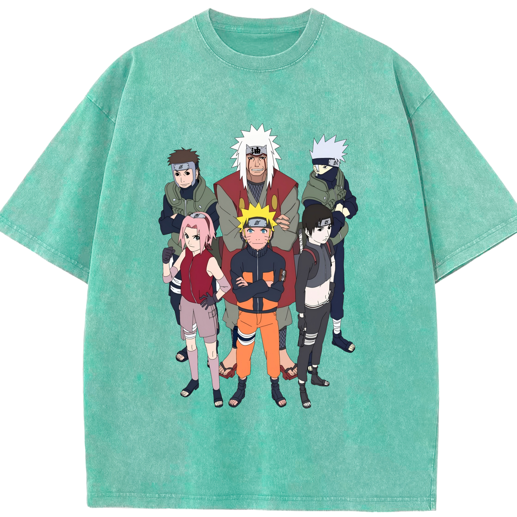 （画像用） NARUTO -ナルト- うずまき ナルト Uzumaki Naruto 綿100% ヴィンテージ風 半袖Tシャツ（フロントプリント）